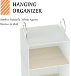Hanging Closet Organizer with Bamboo Shelves - Image 6