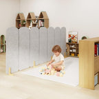 Natwind Foldable Kids Room Divider, Freestanding Classroom Partition - Image 3
