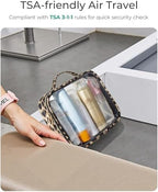 3 Pack Clear Toiletry Bag for Women, TSA Approved Organizer for Travel Size - Image 3