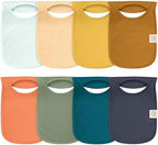 KeaBabies 8-Pack Bibs for Baby Girls, Pullover Baby Bibs by KeaBabies