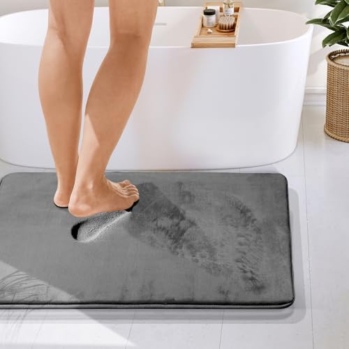Clara Clark Bathroom Rugs, Velvet Memory Foam Bath Mat, Non-Slip Bath Rugs - Image 4