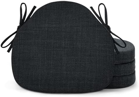Shinnwa Kitchen Chair Cushions Set of 4, High-Resilience Foam Windsor Seat Pads by Shinnwa