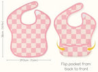 3 Pack Waterproof Baby Bibs for Eating, Mess Proof Feeding Bib - Image 5