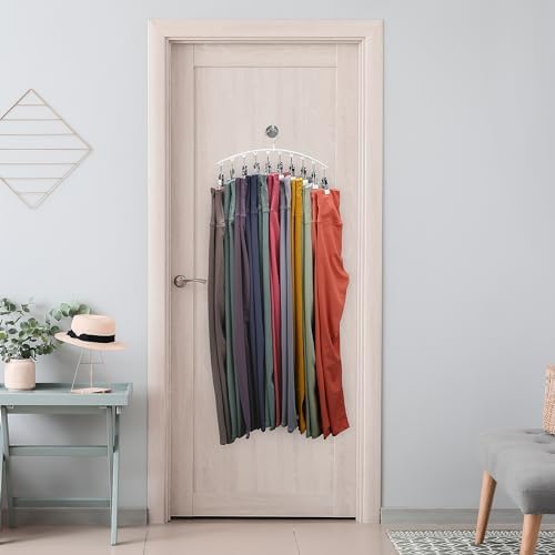 Legging Organizer for Closet, Metal Yoga Pants Hanger w/Rubber Coated 1 Pack - Image 6