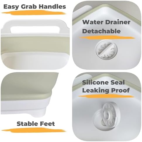 GIMWA 2.4Gal Collapsible Dish Basin - Image 4