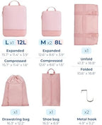 BAGSMART Hanging Compression Packing Cubes 6 Set Cruise Travel Essentials - Image 3