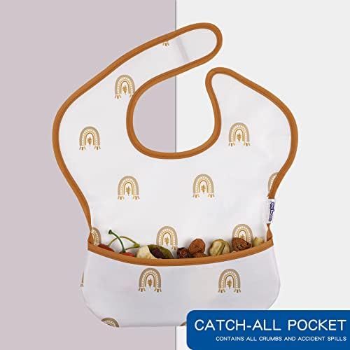 Waterproof Baby Bibs, 5 Pack Feeding Bibs - Image 3