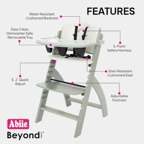 Abiie Beyond Junior Convertible Wooden High Chair - Image 2