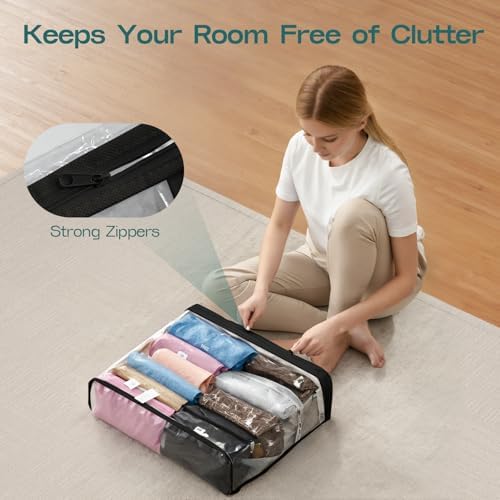 Hopack Under Bed Storage Bags Organizer, 22L Clear Storage Bags, Bags Organizer - Image 6