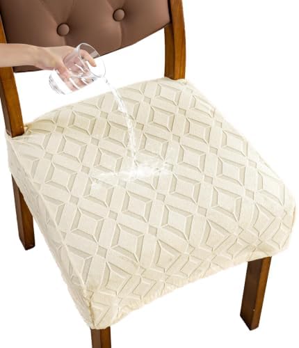 Genina Waterproof Chair Covers Set of 4, Dining Chair Cover by Genina
