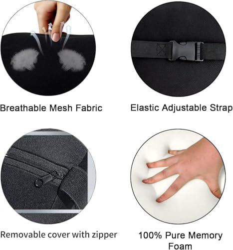 2 Pack Car Headrest Pillow for Neck Support, Soft Car Neck Pillow for Driving - Image 4