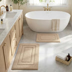 HOMEIDEAS Bathroom Rugs Sets 2 Piece, Super Soft and Absorbent Non Slip - Image 3
