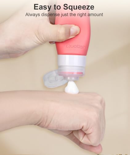 Quatish Travel Bottles for Toiletries 6 Pack, Original Patented Leakproof 3 oz - Image 5