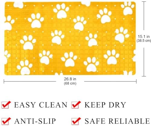 Non Slip Shower Mat Bathtub Mat 15.1x26.8 Inch, Quick Dry Bath Mat - Image 4