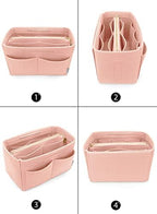 LEXSION Felt Purse Organizer Insert, Tote Bag Shaper Dividers - Image 3