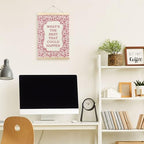 TLESKE Pink Floral Inspirational Wall Art Poster, What's the Best That Could - Image 5