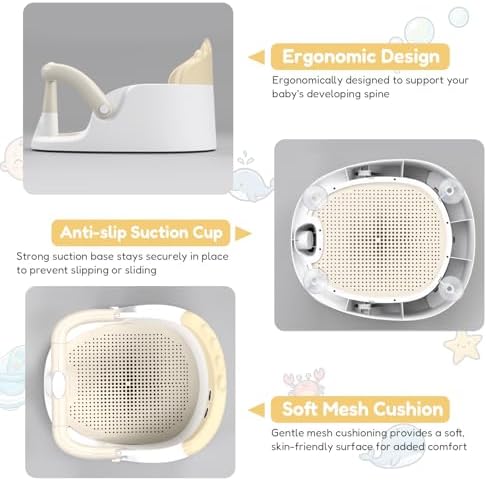 Baby Bath Seat for Babies 6 Months & Up Sitting Up - Image 6