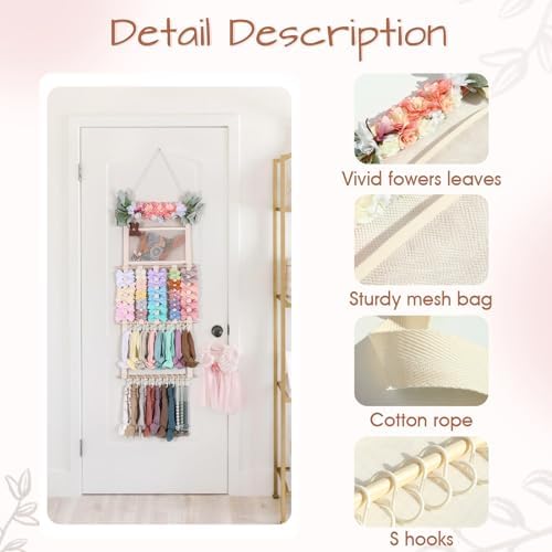 POVETIRE Headband Holder Hair Bows Organizer - Image 4