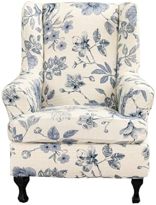 CRFATOP Wingback Chair Covers Stretch Armchair Slipcovers by CRFATOP