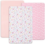 PHF 3 Pack Soft Mini Crib Sheets, Butterfly Pack N Play Sheets by PHF