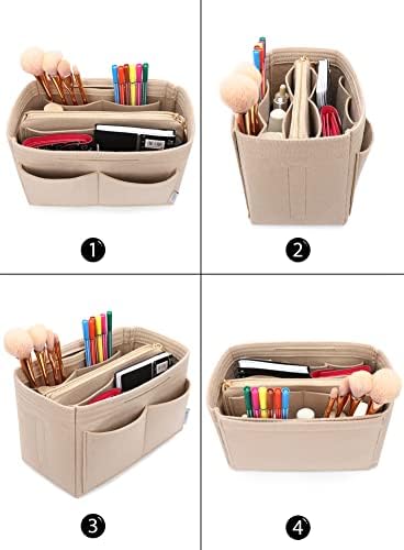 LEXSION Felt Purse Organizer Insert, Tote Bag Shaper Dividers - Image 4