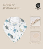 8 Pack Muslin Baby Bandana Bibs - Image 5