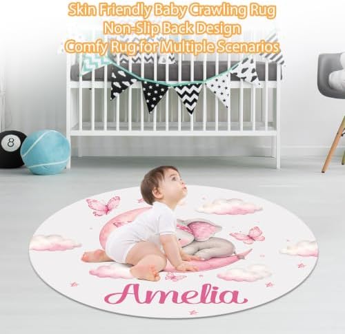 Custom Baby Girl Minky Crib Bedding Set, Elephant Bedding 3 Pcs Set - Image 5