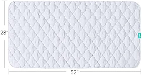 Waterproof Crib Mattress Protector, Non-Slip Quilted Pad - Image 3