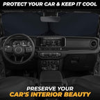 Autovir Windshield Sun Shade for Jeep, 280T UV Sun Blocker, Visor Shield - Image 6