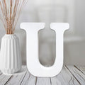 AOCEAN 4 Inch White Wood Letters Unfinished Wood Letter by AOCEAN