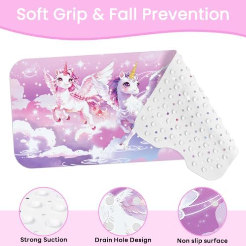 Baby Bath Mat for Tub, Non Slip Kids Bath Shower Mat, 40 X 16 Inch - Image 3