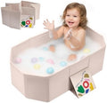 Baby Bathtub for Newborn to Toddlers 1-6 Y, Foldable Infants Babies Bath Tub by PGONEEE