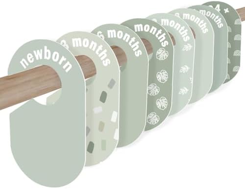 Baby Closet Dividers 8 Pack – Baby Clothes Organizer, Baby Clothes Dividers by eoscasely