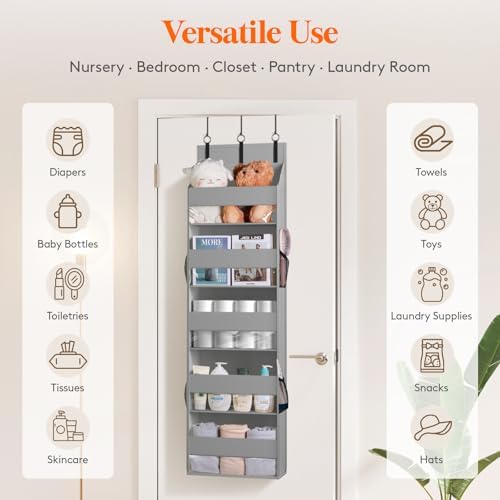Lifewit 1 Pack Over the Door Organizer, 5 Section Hanging Storage - Image 6