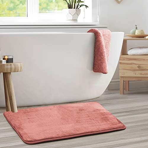 Clara Clark Bathroom Rugs, Velvet Memory Foam Bath Mat, Machine Washable Bath - Image 2