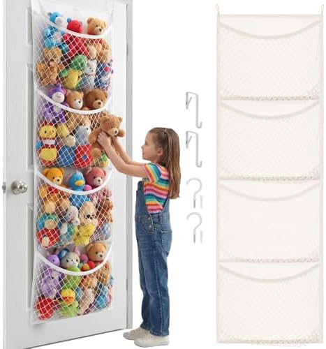 Ofiray-home Over The Door Stuffed Animal Storage, Cotton Toy Organizer by Ofiray-home
