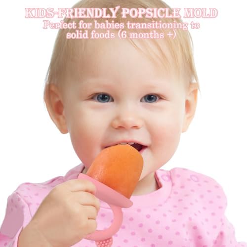 Popsicle Mold Baby Food Storage Container Food Freezing Tray Pink - Image 5