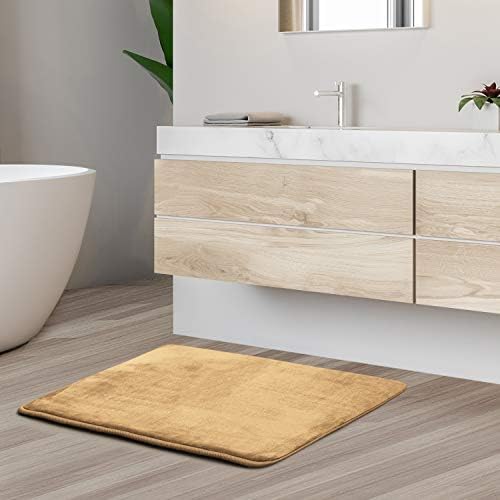 Clara Clark Bathroom Rugs, Velvet Memory Foam Bath Mat, Machine Washable Bath - Image 2
