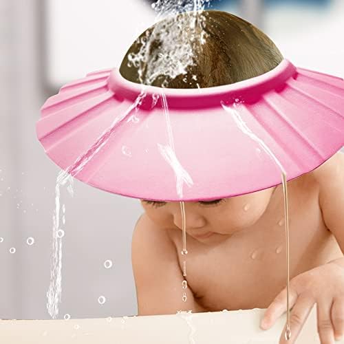 Baby Shower Cap Soft Adjustable Baby Bath Head Cap Visor - Image 5