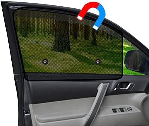 Ovege Car Window Shades Magnetic 2pcs Universal Car Window Screen Mesh Side by Ovege