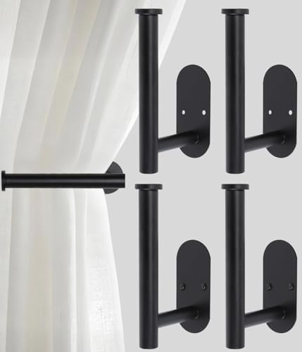 Curtain tiebacks Hooks Wall Mounted, Curtain holdbacks Screw-in, Curtain Holders by Hoousuper