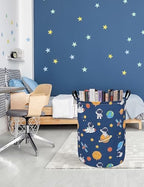 Foldable Waterproof Round Fabric Laundry Basket Home - Image 4