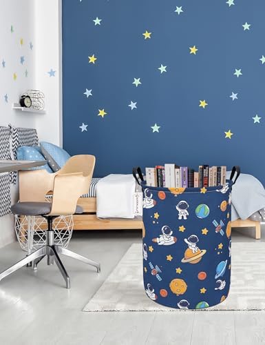 Foldable Waterproof Round Fabric Laundry Basket Home - Image 4