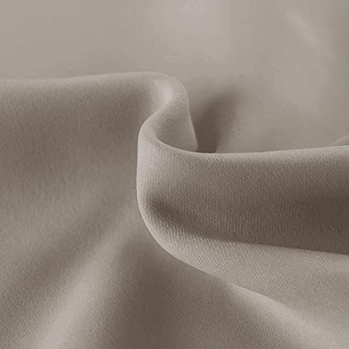 Hiasan Taupe Valance Curtains for Window 52 x 18 Inches 1 Panel - Image 4