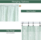 ASPMIZ Linen Valances for Windows Double Layer Valance Curtains for Kitchen - Image 6