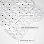 Extra Long Bathtub Mat Non Slip Bath Mat White 40"x16" Full Size - Image 4