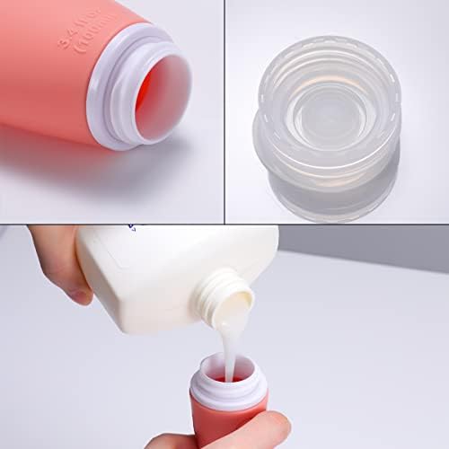 Silicone Travel Bottles, 4 Pack 3.4oz Leak Proof Liquid Squeezable Refillable - Image 6