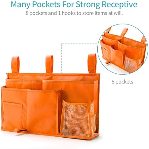 Bseash Bunk Bed Organizer, Bedside Caddy Hanging Bed Organizer Storage Bag 8 - Image 2