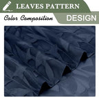 Lecloud Leia Navy Blue Sheer Valances - Image 2