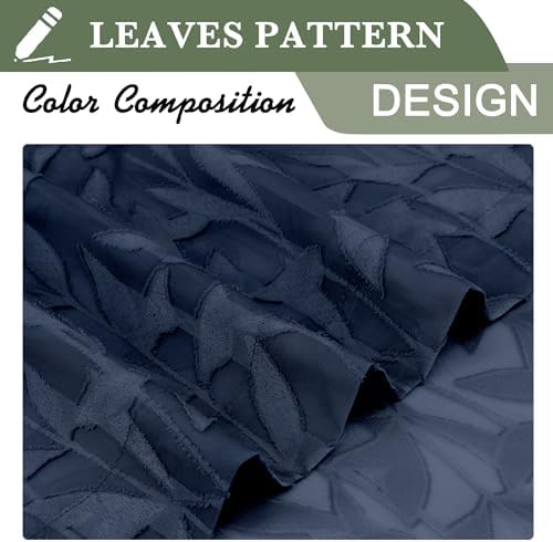 Lecloud Leia Navy Blue Sheer Valances - Image 2